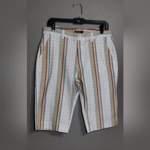 PWT Juniors (11) Multicolor Striped Shorts